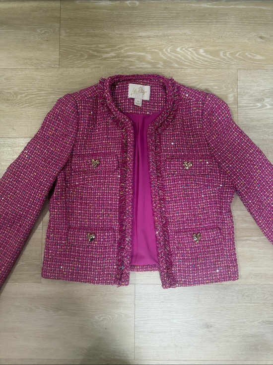 Lilly Pulitzer Jackets & Blazers - Lilly Pulitzer Purple Tweed Blazer